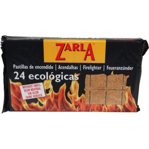 Pastilla enciende fuego ecologicas zarla paquete de 32 und.